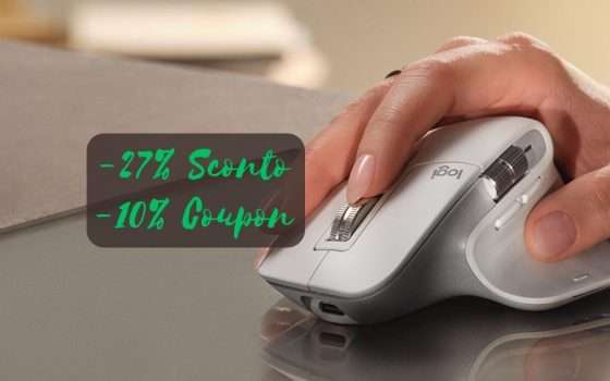 Logitech MX Master 3S: COMBO 27% di sconto + 10% Coupon