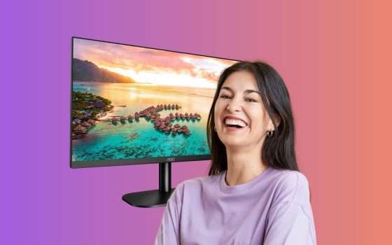 Monitor PC a meno di 100€: AOC SFONDA su Amazon