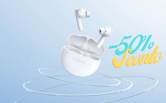 OPPO Enco Buds2 a metà prezzo solo su Amazon