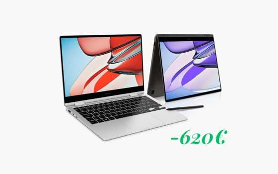 Samsung Galaxy Book3 360: risparmi 620€ su Amazon