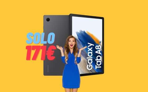 Samsung Galaxy Tab A8 in ERRORE di PREZZO: solo 171€