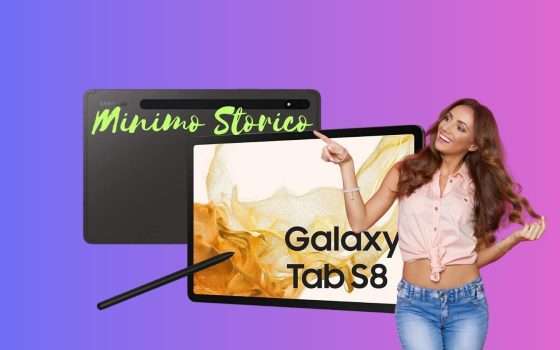 Samsung Galaxy Tab S8 al Minimo Storico su Amazon