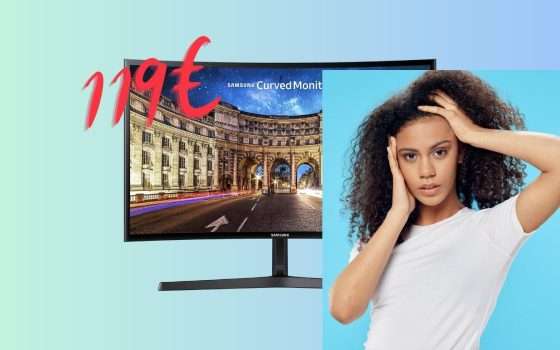 Samsung Monitor Curvo a 119€: l'affare è su Amazon