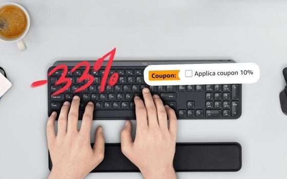 Bomba Tastiera Logitech MX Keys a SCONTO 33% + Coupon 10%