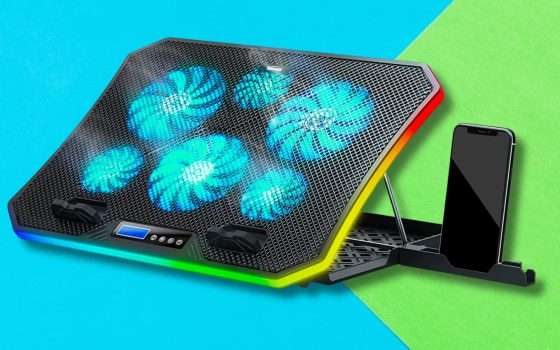 Laptop in volo? Niente ventola impazzita con questa base 3 in 1