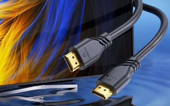 Cavo HDMI 2.1 a meno di 4€ con questo coupon Amazon