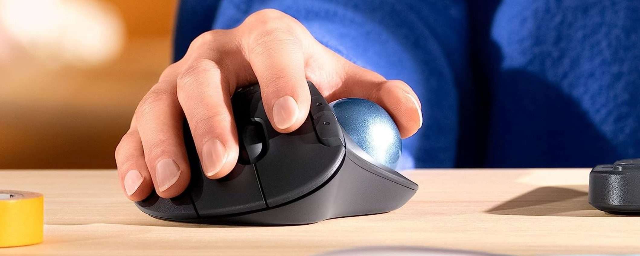 Mouse Logitech ergonomico e confortevole: doppia offerta Amazon