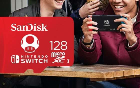 MicroSD per Nintendo Switch in offerta: 128GB per i tuoi giochi