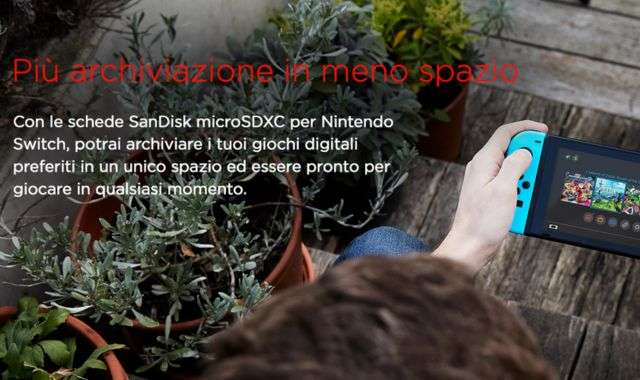 MicroSD ufficiale Nintendo Switch