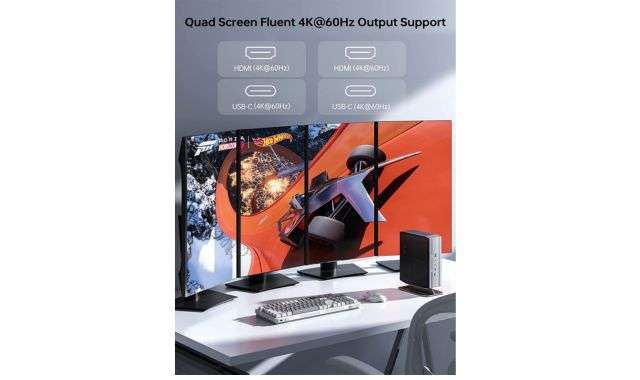 Mini PC Quad Screen