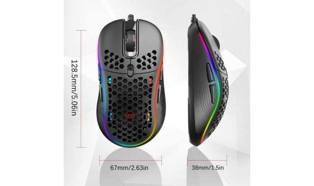 Misure mouse da gaming