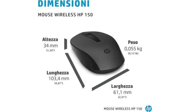 Mouse Wireless HP 150