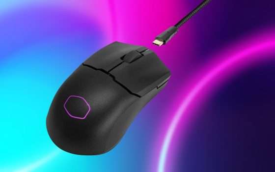 Mouse da gaming Cooler Master: anche il prezzo è leggerissimo (-39%)