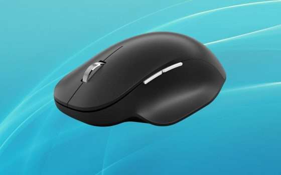 Mouse Microsoft senza fili ergonomico ed elegante: crolla il prezzo Amazon