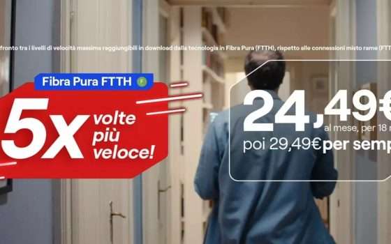 PROMO FTTH Virgin: ora a soli 24,49 euro al mese