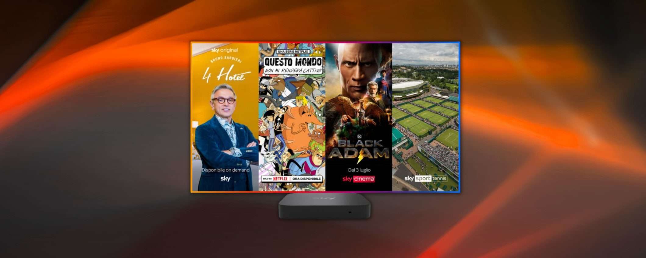 Sky Q con Netflix, Sky TV, Sport, Calcio e Cinema: prova 30 giorni senza vincoli