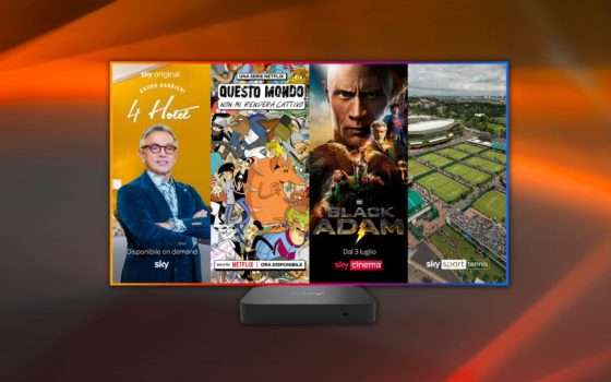 Sky Q con Netflix, Sky TV, Sport, Calcio e Cinema: prova 30 giorni senza vincoli