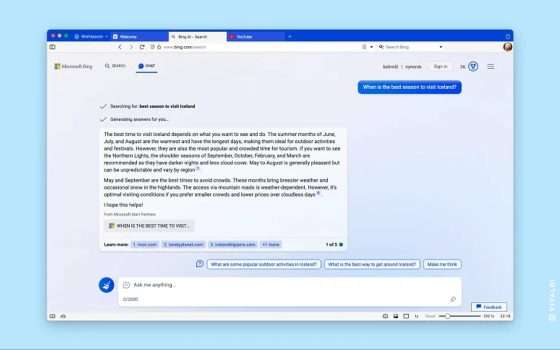 Bing Chat arriva su Vivaldi grazie a un 