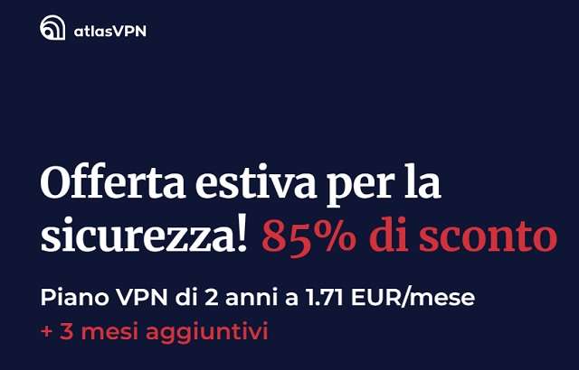 atlasvpn offerta estiva