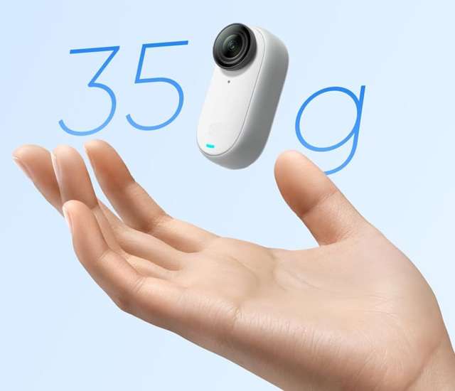 La nuova action cam Insta360 GO 3 pesa solo 35 grammi