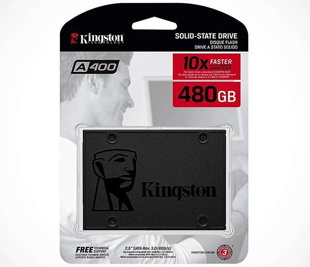 La SSD da 480 GB della linea Kingston A400