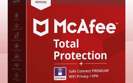 Tutta la sicurezza di McAfee e uno sconto di 80 euro