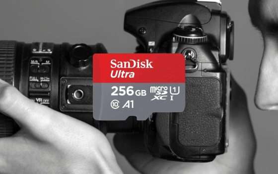 MicroSD SanDisk Ultra 256GB a 23€ in ERRORE di PREZZO