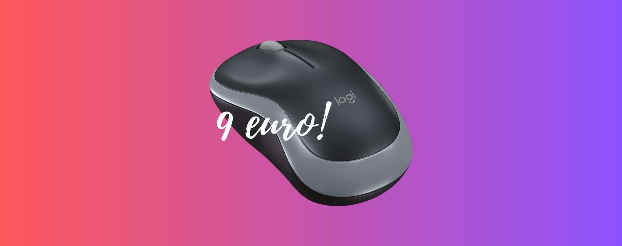 Mouse Logitech Wireless a soli 9€ da SOGNO su Amazon