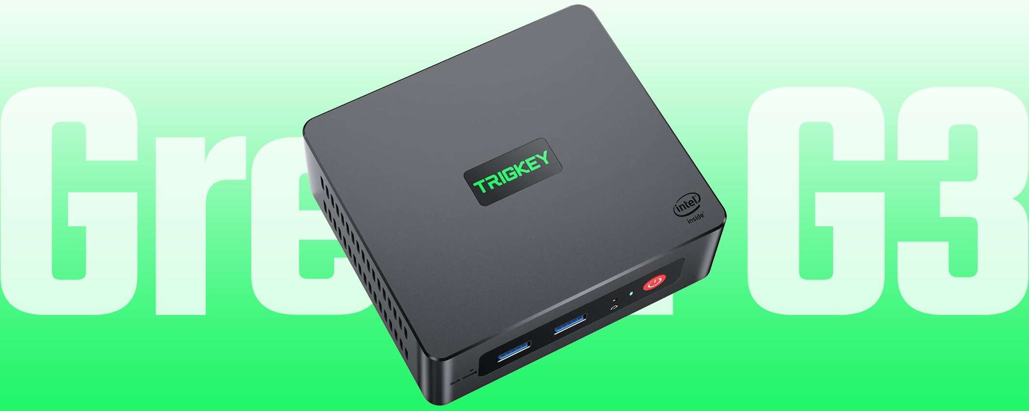 Il Mini PC green di TRIGKEY è in offerta su Amazon