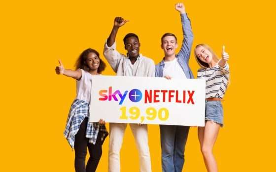 A soli 19,90€ al mese attivi Sky TV + Netflix: la promo da SOGNO