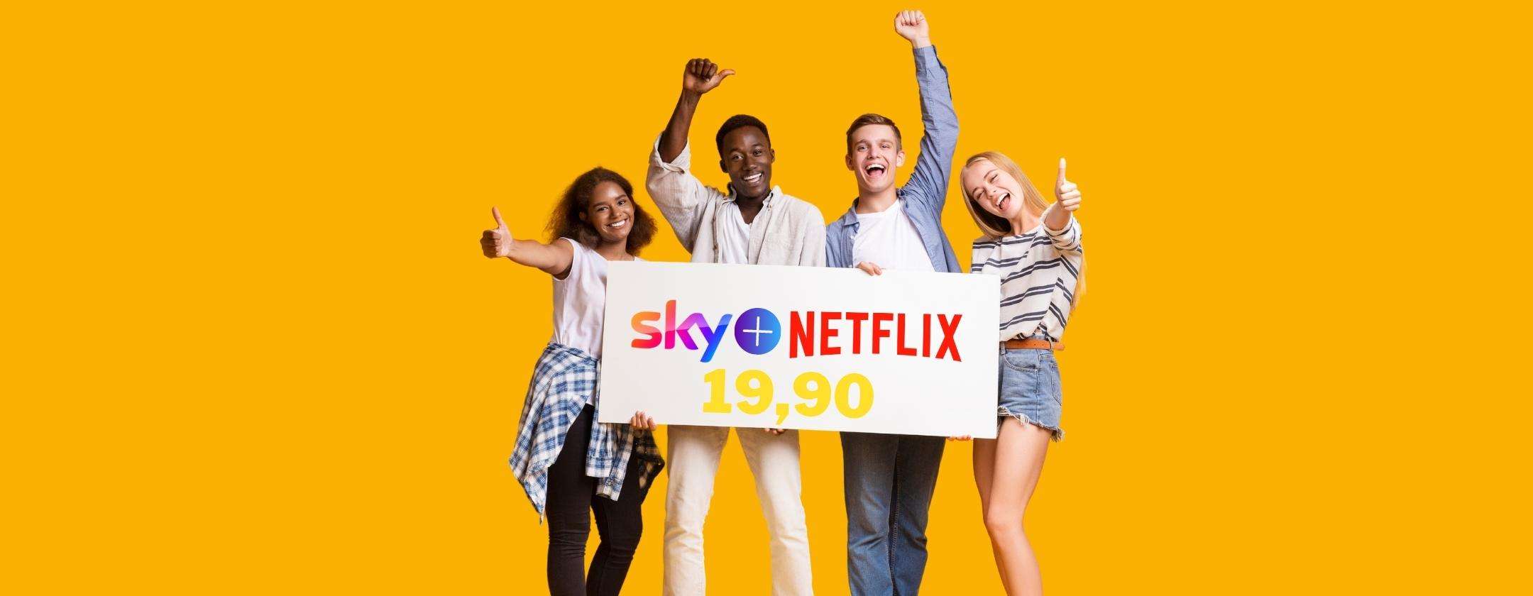 Por apenas € 19,90 por mês, você pode ativar Sky TV + Netflix: a promoção DREAM