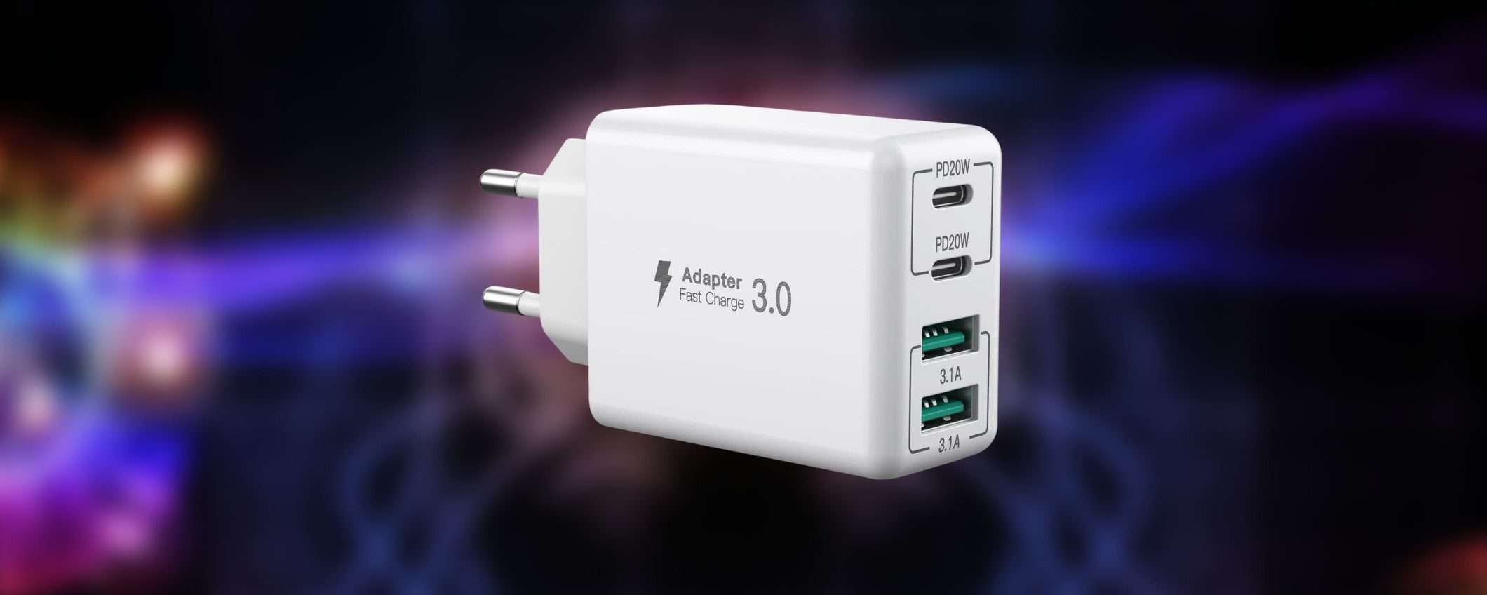 Caricatore USB-C 40W a 4 porte: affare Amazon a soli 12 euro