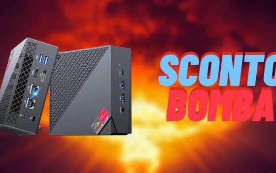 Mini PC con Ryzen 5, 16GB RAM, SSD 512GB con 405 euro di sconto SHOCK