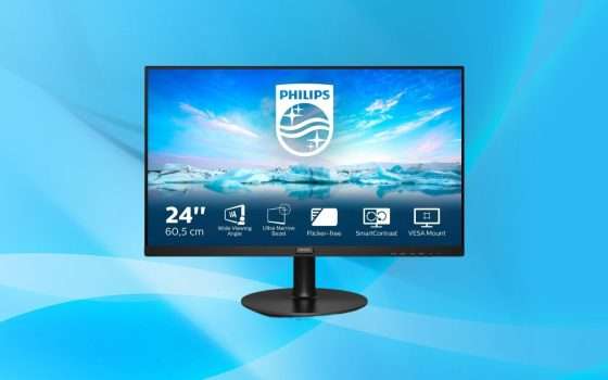 Monitor Philips 24 pollici: su Amazon un SUPER AFFARE a soli 91 euro