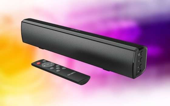 Soundbar Bluetooth con doppio sconto: attiva il coupon e la paghi pochissimo