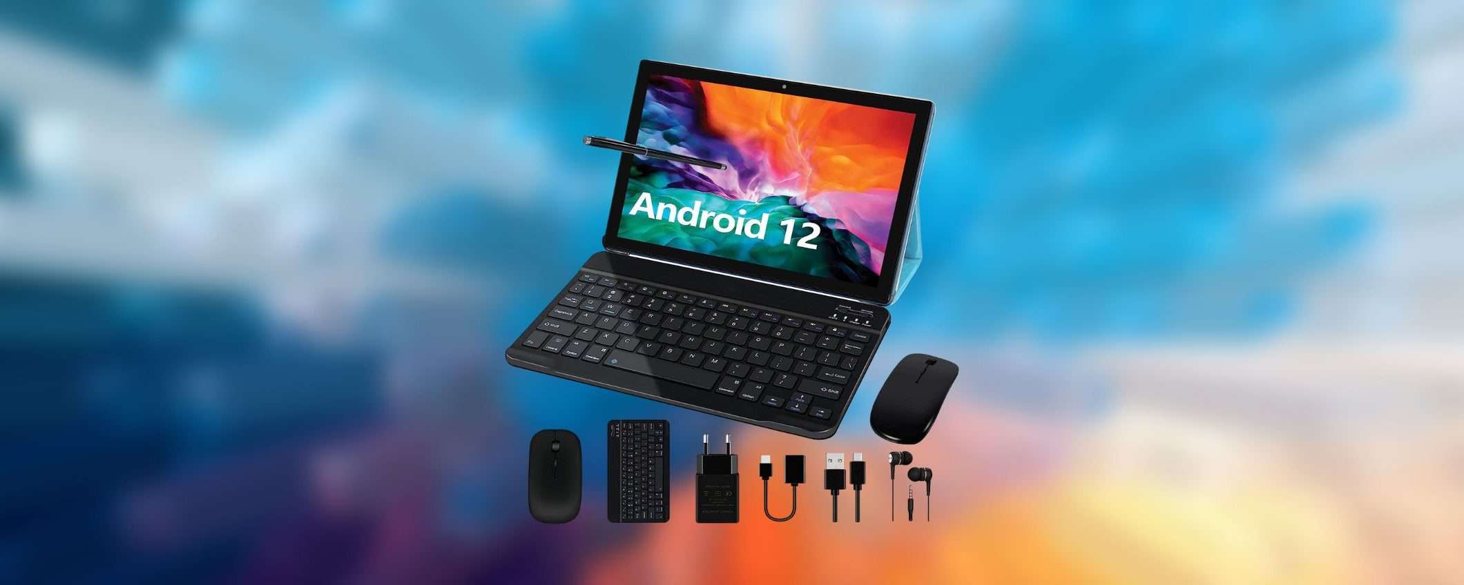 Tablet Android economico super accessoriato: il prezzo è bassissimo