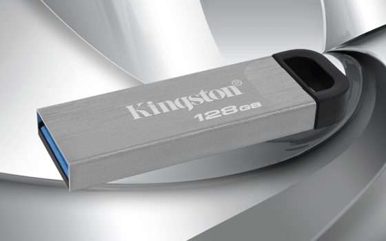 Acquista subito la Pen Drive Kingston Kyson 128GB a soli 13€