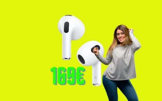 Apple AirPods 3 con ricarica MagSafe: a 169€ sono un AFFARE