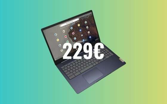 Lenovo IdeaPad 3 Chromebook: solo 229€ per questo gioiellino