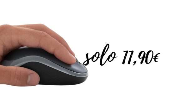 Logitech M185: Mouse Wireless a soli 11€ su Amazon