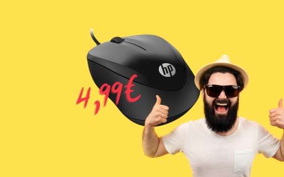 Mouse HP Wired alta qualità a soli 4,99€: BOMBA Amazon