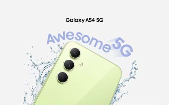 Samsung Galaxy A54: 329€ anche Tasso Zero su Amazon