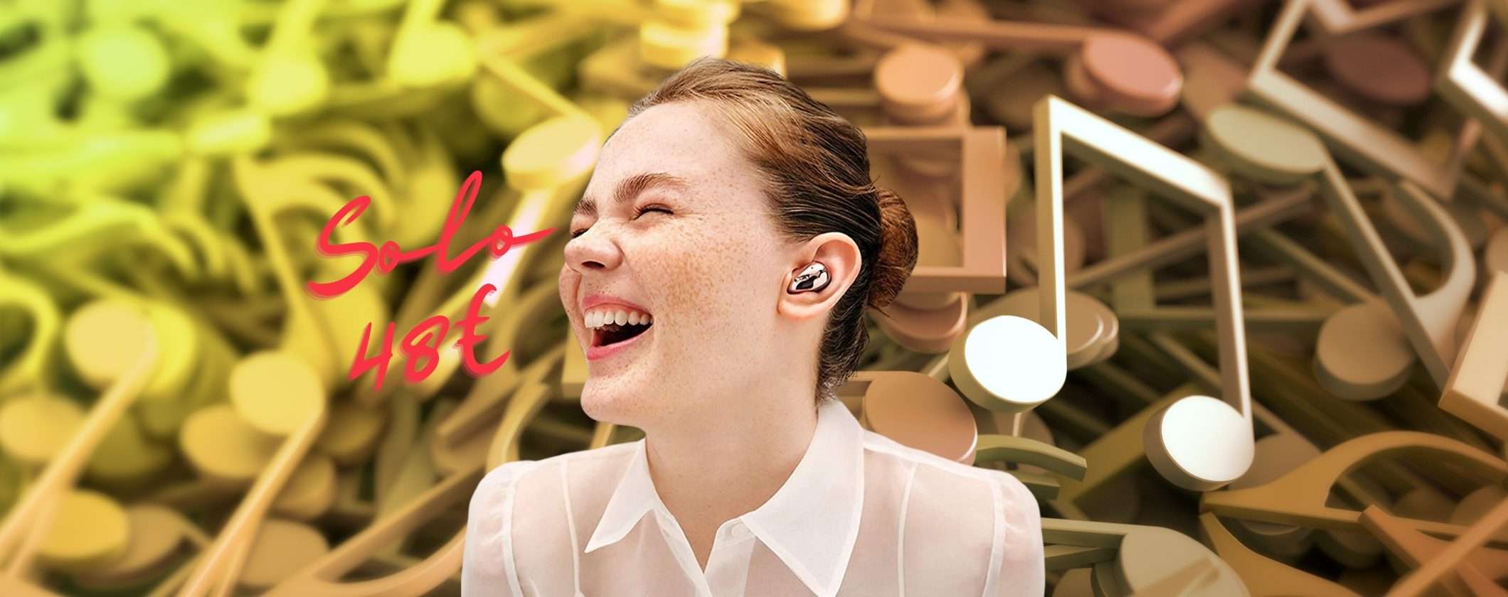 Samsung Galaxy Buds Live: solo 48€ su Amazon, pochissimi pezzi