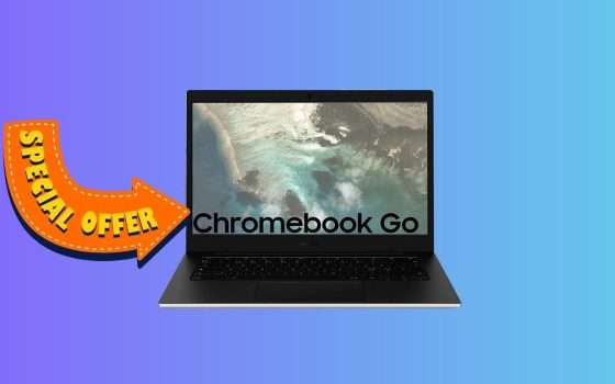 Samsung Galaxy Chromebook Go: sconto Prime Day da INFARTO