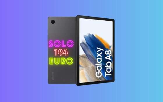 Samsung Galaxy Tab A8, Prime Day: scopri come averlo a 184€