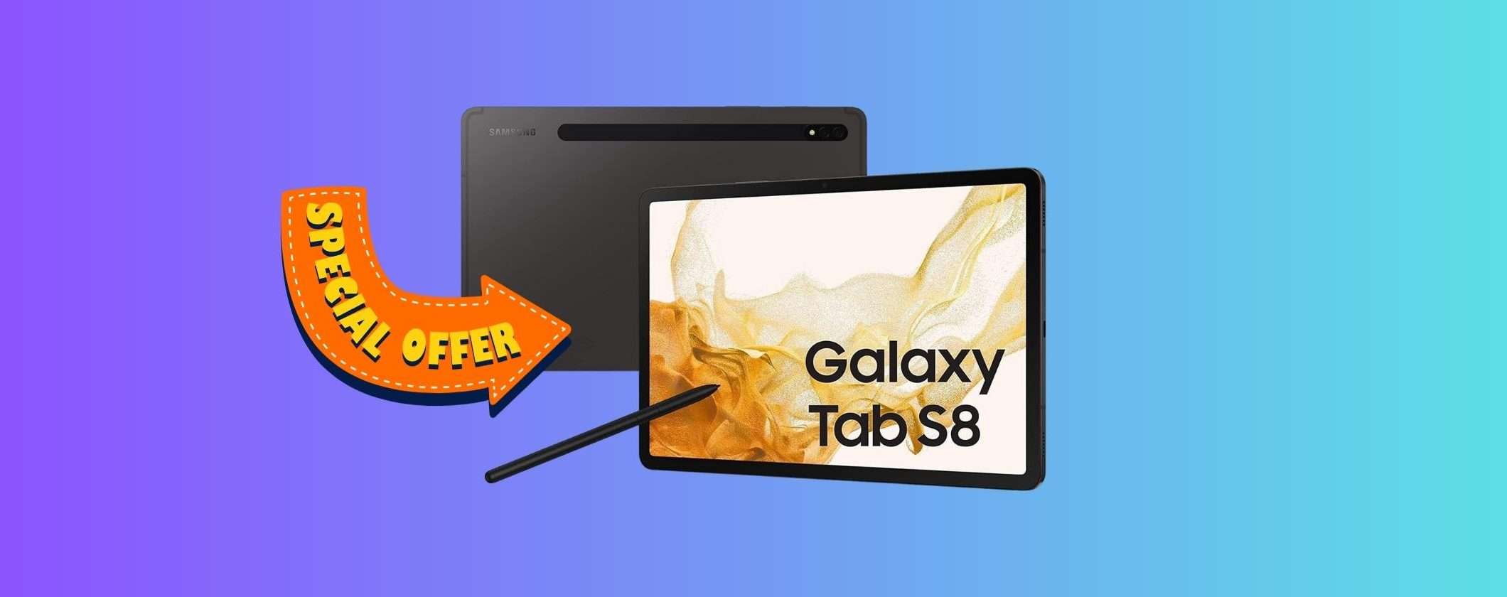 Samsung Galaxy Tab S8, Prime Day: tutti lo voglio a questo prezzo