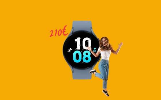 Samsung Galaxy Watch5: solo 210€ oggi su Amazon