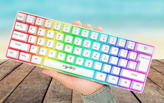 Tastiera RGB compatta: piccola ma sulla scrivania è TOP