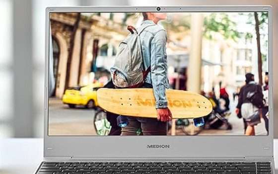 Notebook Medion con Intel i7-1255U e 16/1000GB a 100€ in meno!