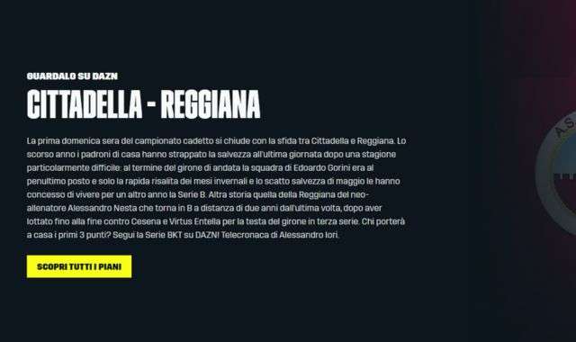 Cittadella Reggiana DAZN